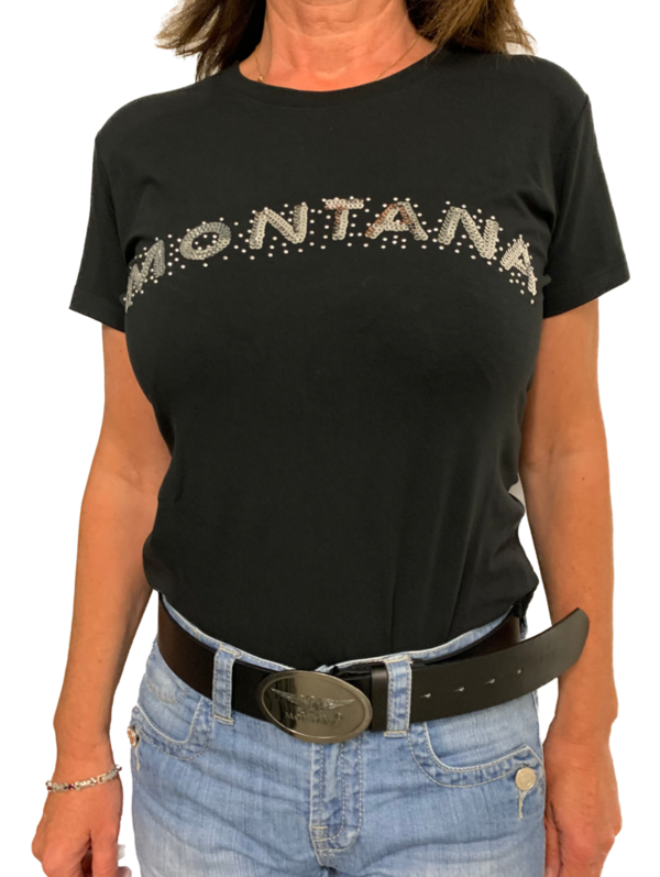 T-Shirt mit Pailletten I Style 21663 MONTANA ORIGINAL